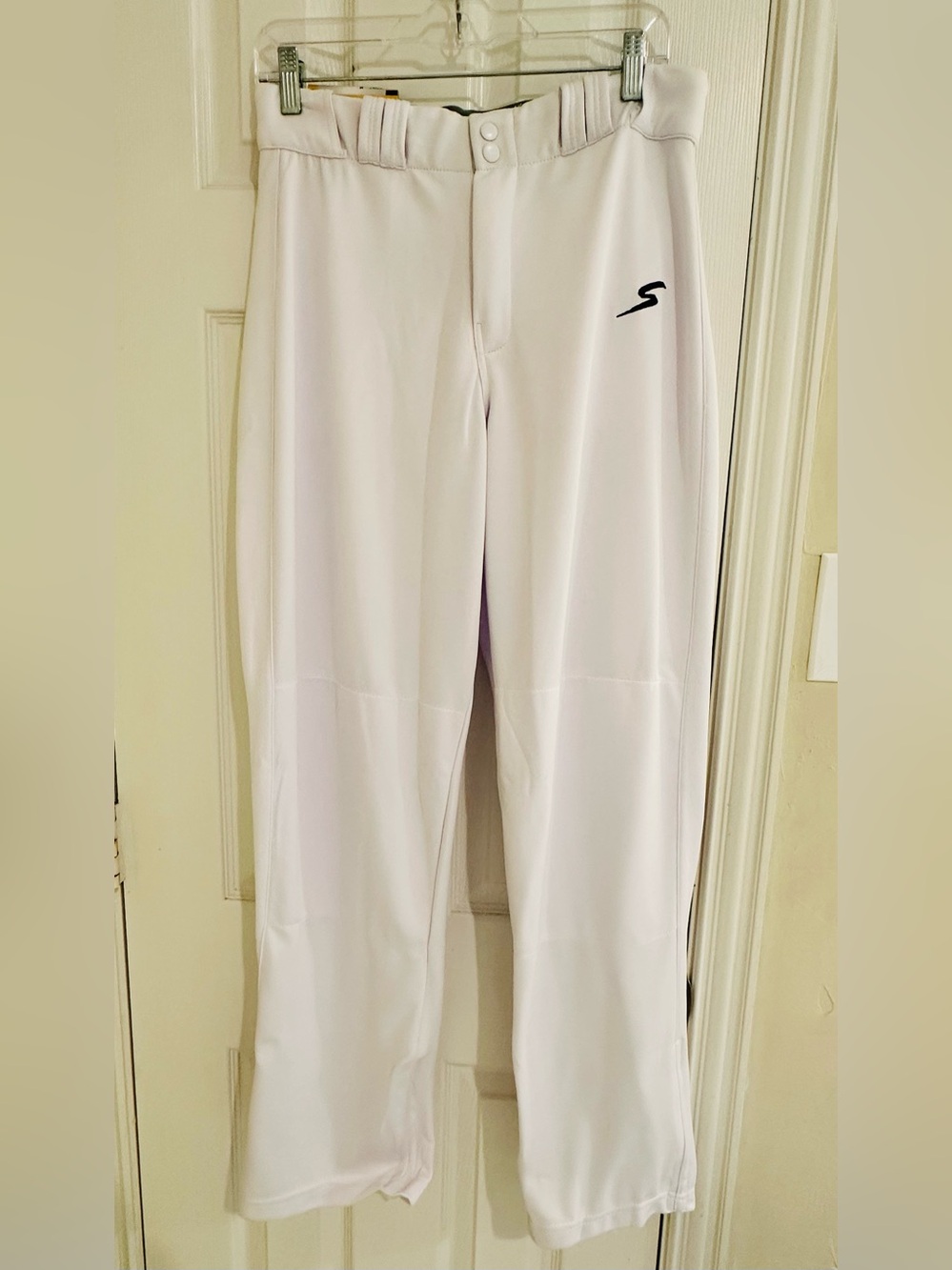 Stinger White Men's Athletic Baseball Pants with Stretch Waist
